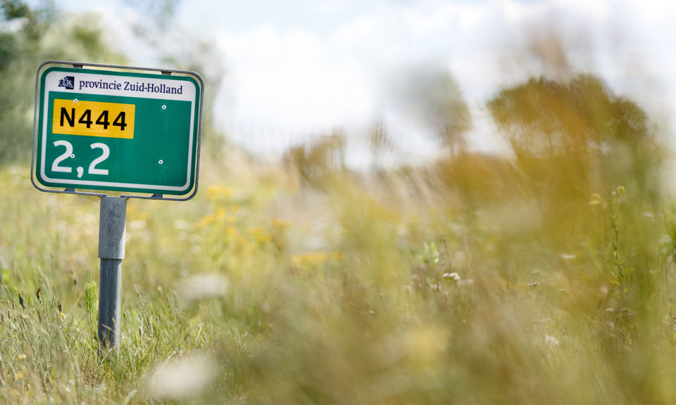 N444: werkzaamheden bij Oegstgeest en Sassenheim tussen 29 september en 3 oktober
