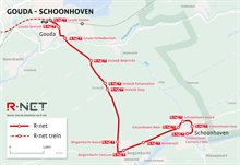 Kaart Gouda - Schoonhoven