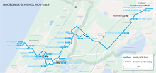 Kaartje Buslijn Noordwijk - Schiphol