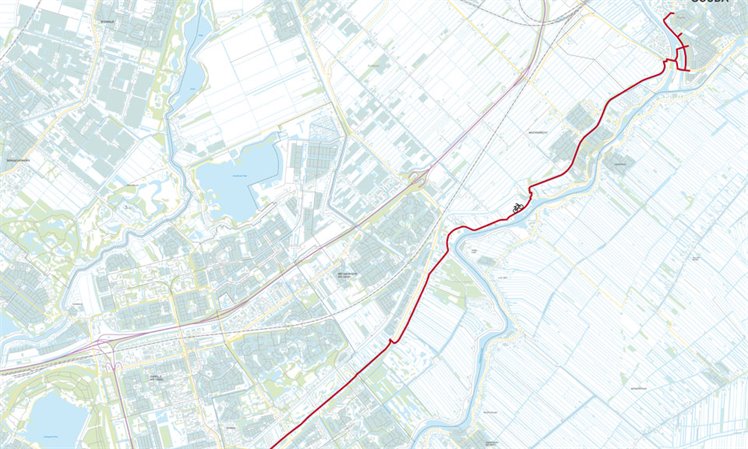 Voorkeurstracé snelfietsroute F20 Gouda - Rotterdam Voorkeurstracé snelfietsroute F20 Gouda - Rotterdam