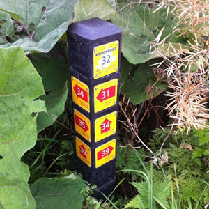 knooppuntpaaltje-wandelroutenetwerk knooppuntpaaltje-wandelroutenetwerk