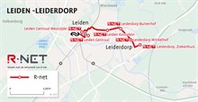 Kaart Leiden - Leiderdorp