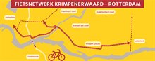 Fietsnetwerk Krimpenerwaard - Rotterdam kaart