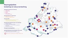 Kaart Maatregelenpakket landschap en natuurversterking