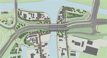 Steekterbrug van boven
