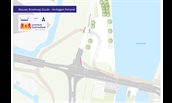 Ontwerp impressie - Verleggen fietspad - Nieuwe Broekweg Gouda