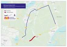Omleidingskaart N231 werkzaamheden 15-20 september 2025
