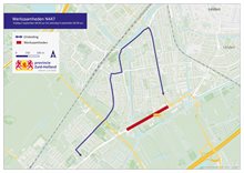 Omleidingskaart werkzaamheden N447