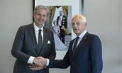 Commissaris van de Koning Wouter Kolff (links) en Cor Lamers (rechts)