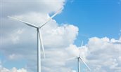 Twee windturbines