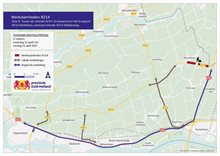 omleidingskaart N214 fase 8 rotonde N214 Grotewaard en rotonde n214 Middenweg