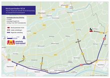 omleidingskaart N214 fase 9 rotonde N214 Gorissenweg en rotonde N214 Grotewaard