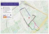M26 07 00631 Omleidingskaart Geestbrug Fietsverkeer
