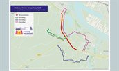 Werkzaamheden fietspad bij N218