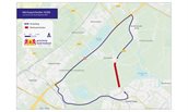 op de afbeelding staat de omleidingsroute via de N206, A4, Zoetermeerse Rijweg, Amerikaweg en Zwaardslootseweg. Stompwijk, Zoetermeer